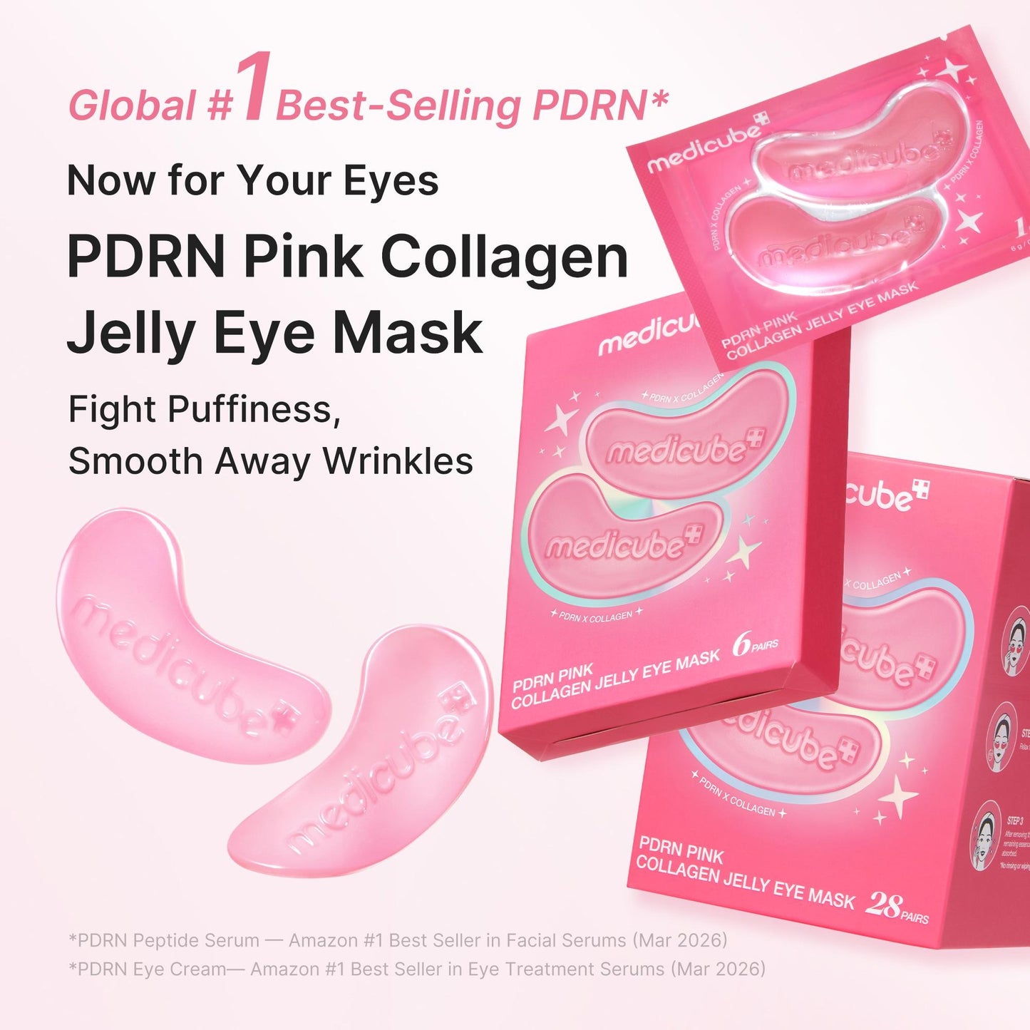 [NEW] [medicube] PDRN Pink Collagen Jelly Eye Mask (50 Pairs)