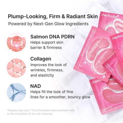 [NEW] [medicube] PDRN Pink Collagen Jelly Eye Mask (50 Pairs)
